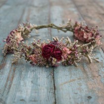 wedding photo - Summer Haze Dried Flower Hair Crown