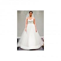 wedding photo - Lazaro S15 Dress 4 - Lazaro A-Line Sweetheart Full Length White Spring 2015 - Nonmiss One Wedding Store