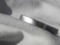 wedding photo - Titanium Ring, Flat Profile, Frosted Finish, Wedding Band