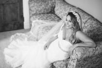 wedding photo - Lace Mantilla Veil 