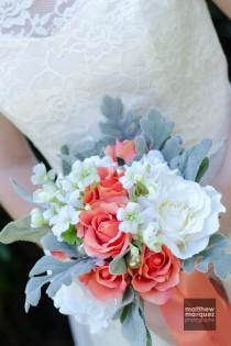 wedding photo - Hydrangea Wedding Bouquet, Rustic Bridal Bouquet, Unstructured Bouquet, Garden Wedding Bouquet, Silk Flower Bridal Bouquet-Ready To Ship