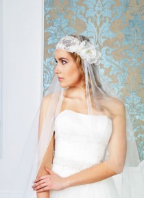 wedding photo - NEW Juliet cap veil Bohemia juliet cap veil Style 01614V