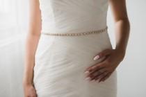 wedding photo - Rose Gold Bridal Belt 