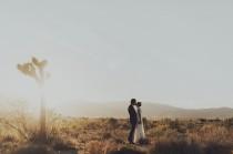 wedding photo - Joe Karnes of Fitz and the Tantrums Marries at The Ruins Outside of Joshua Tree National Park