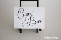 wedding photo - Wedding Cigar Bar Sign - Instant Download - Printable - Digital - Elegant - Classic - AA3