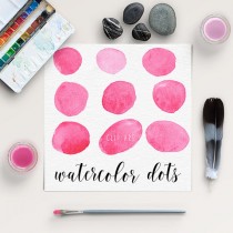 wedding photo -  Watercolor Circles Clip Art | Pink Watercolor Dots | Watercolor Splotches | Logo Design, Blog Design | Coupon Code: BUY5FOR8