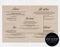 wedding photo - Enclosure Cards, Details Card, Directions Card, Gift Registry Card, Accommodations Card, Welcome card, PDF Instant Download 