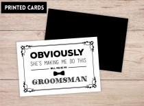 wedding photo - Will You Be My Groomsman Card, Will You be My Groomsman, Will You Be My , groomsman Card, obviously