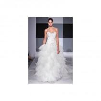 wedding photo - Isaac Mizrahi SS13 Dress 11 - Ball Gown Strapless Isaac Mizrahi White Spring 2013 Full Length - Nonmiss One Wedding Store