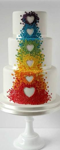 wedding photo - Rainbow Cake