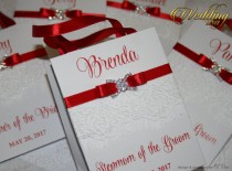 wedding photo - Small Personalized Bridesmaid's Gift Bags with lace ribbone and name - Custom Bridesmaid Bachelorette bags Bridal Favors wedding gift bags