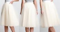 wedding photo - White tulle skirt - ivory tutu skirt - white wedding skirt - Tea Length - Adult Party skirt - Lycra Waistband - Custom Size, Made to Order