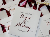 wedding photo - 100 Wedding Welcome Bags with satin ribbon and names - White and Burgundy Elegant Personalized Paper Bag Custom Wedding Gift bags Hotel bags