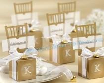 wedding photo -  Beter Gifts® 金色椅子喜糖盒子 席位卡TH041新娘結婚桌卡時尚婚慶用品beterwedding