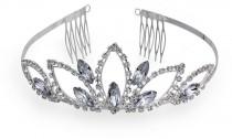 wedding photo - Crystal Allure Lotus Petal Tiara Headband
