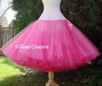 wedding photo - Hot Pink Tea Length Crinoline. MEGA Fullness Petticoat. Available in Other Colors.