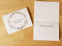 wedding photo - Will You Be My Bridesmaid Card / Sister In Law Bridesmaid Card / Funny Maid of Honor Card / #102