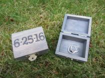 wedding photo - Beach ring box, beach ring bearer box, beach wedding decor, ring holder, nautical ring box, nautical wedding decor, custom ring box