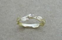 wedding photo - Wedding Ring, Wedding Leaf Ring, 18k Wedding Ring, Gold Leaves Ring, Wedding Leaves Ring, Forest Wedding Ring, Gold Floral Ring, 18k Ring
