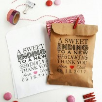 wedding photo - Wedding Favor Bags-Candy Buffet Bags-Wedding bags Personalized