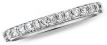 wedding photo - 1/3 CT. T.W. Colorless Diamond Wedding Band in 18K White Gold