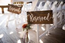 wedding photo - Reserved Wedding Sign, Wedding Decor, Wedding Ceremony Decor, Rustic Wedding, Wedding, Wedding Church Decor, Wedding Reception Decor