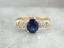 wedding photo - Contemporary Sapphire Engagement Ring FFW21J-R