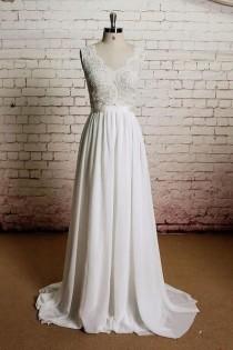 wedding photo - Vintage Inspired French Lace Wedding Dress