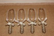 wedding photo - Rustic Candy Buffet Scoops / Wedding Candy Bar Scoops / Rustic Candy Scoops