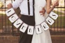 wedding photo - Art Deco Banner: Love Birds