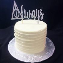 wedding photo - Always Harry Potter Wedding Cake Topper/ Deathly Hallows Always Topper