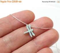 wedding photo - Spring Sale SALE Dragonfly Opal Necklace, Sterling Silver, Opal Dragonfly Jewelry, Dragonfly Charm, Dragonfly Pendant, Opal Jewelry, Dragonf