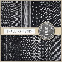 wedding photo -  Chalkboard Digital Paper | Hand Drawn Patterns | Chalkboard Texture | Chalk Patterns | Instant Download | Buy More Save More: BUY5FOR8 - $3.20 USD