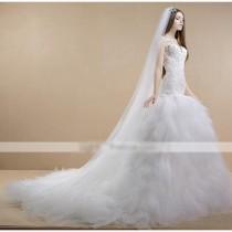 wedding photo - White Backless Wedding Dress