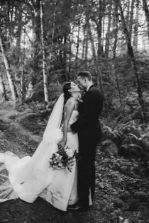 wedding photo - Dramatic Forest Wedding in Oregon Photographed by Christy Cassano-Meyers