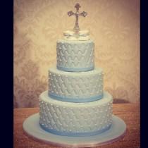 wedding photo - 6" Tall Cross Cake Topper