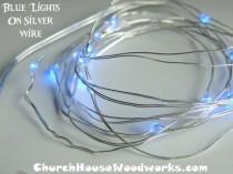 wedding photo -  Blue Battery Fairy Lights LED Battery Operated Rustic Wedding Lights Bedroom Lights