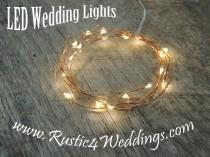wedding photo -  5 Sets Battery Fairy Lights - Warm White on Copper Wire LED Rustic Wedding Lights