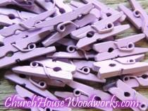 wedding photo -  Pack of 100 Mini Lilac Purple Clothespins