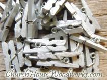 wedding photo -  Pack of 100 Mini Silver Clothespins