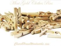 wedding photo -  Pack of 100 Mini Gold Clothespins