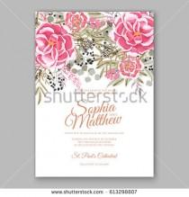 wedding photo -  Rununculus rose wedding invitation card printable template with mint greenery eucalyptus