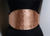 wedding photo -  metal belt-copper belt-corset belt - all metal belt-big belt - thick belt - metal corset belt -adjustable-metalwork belt - wide metal belt - $132.00 USD