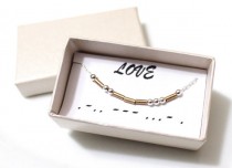 wedding photo -  Love Morse Code, Morse Code Necklace, Custom Morse Code, Morse Code Jewelry, Love Jewelry, Love Necklace, Bridesmaid Gift, Christmas Gift