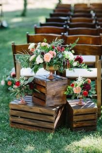 How To Use Wooden Crates Wedding Ideas At Rustic Weddings wedding photo - How To Use Wooden Crates Wedding Ideas At Rustic Weddings