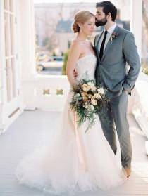 wedding photo - Blackberry   Mint Winter Wedding Inspiration