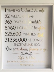 wedding photo - Gold Foil Print, First 1st Anniversary Gift, For Husband Or Wife, Customizable, Personable, Real Gold Foil