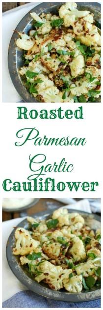 wedding photo - Roasted Parmesan Garlic Cauliflower