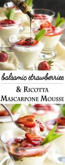 wedding photo - Balsamic Strawberry Mascarpone Mousse