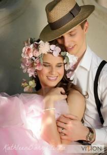 Bridal flower crown - Pastel flower garland crown - Wedding hair wreath accessories colors to order. wedding photo - Bridal flower crown - Pastel flower garland crown - Wedding hair wreath accessories colors to order.
